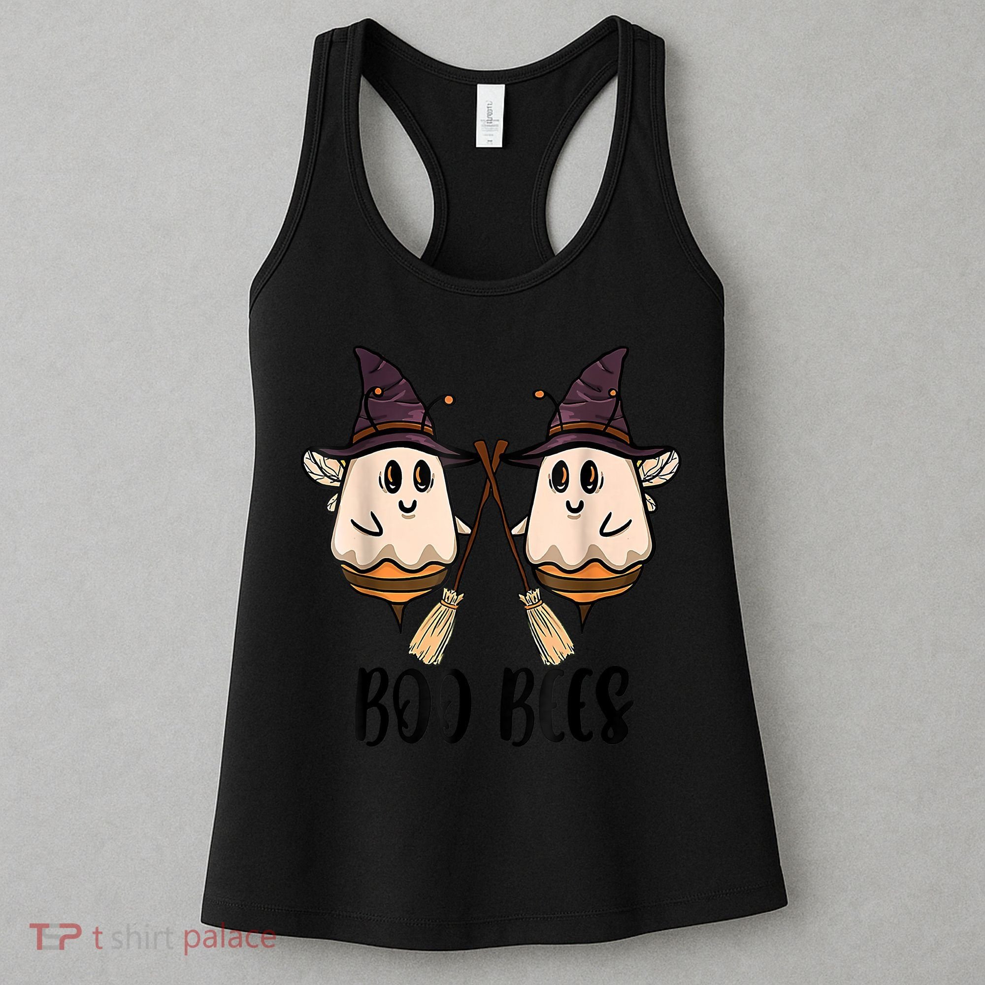 Boo Bees Couples Witch Halloween Costume Ghost Funny Women's Tank Top