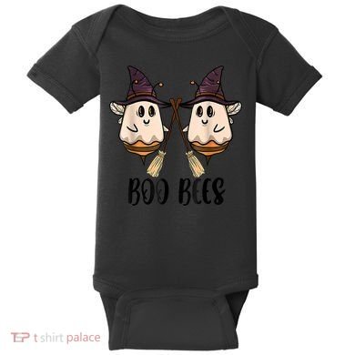 Boo Bees Couples Witch Halloween Costume Ghost Funny Baby Bodysuit