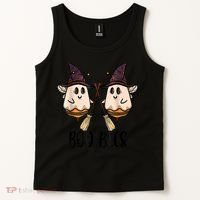 Boo Bees Couples Witch Halloween Costume Ghost Funny Tank Top thumb 2