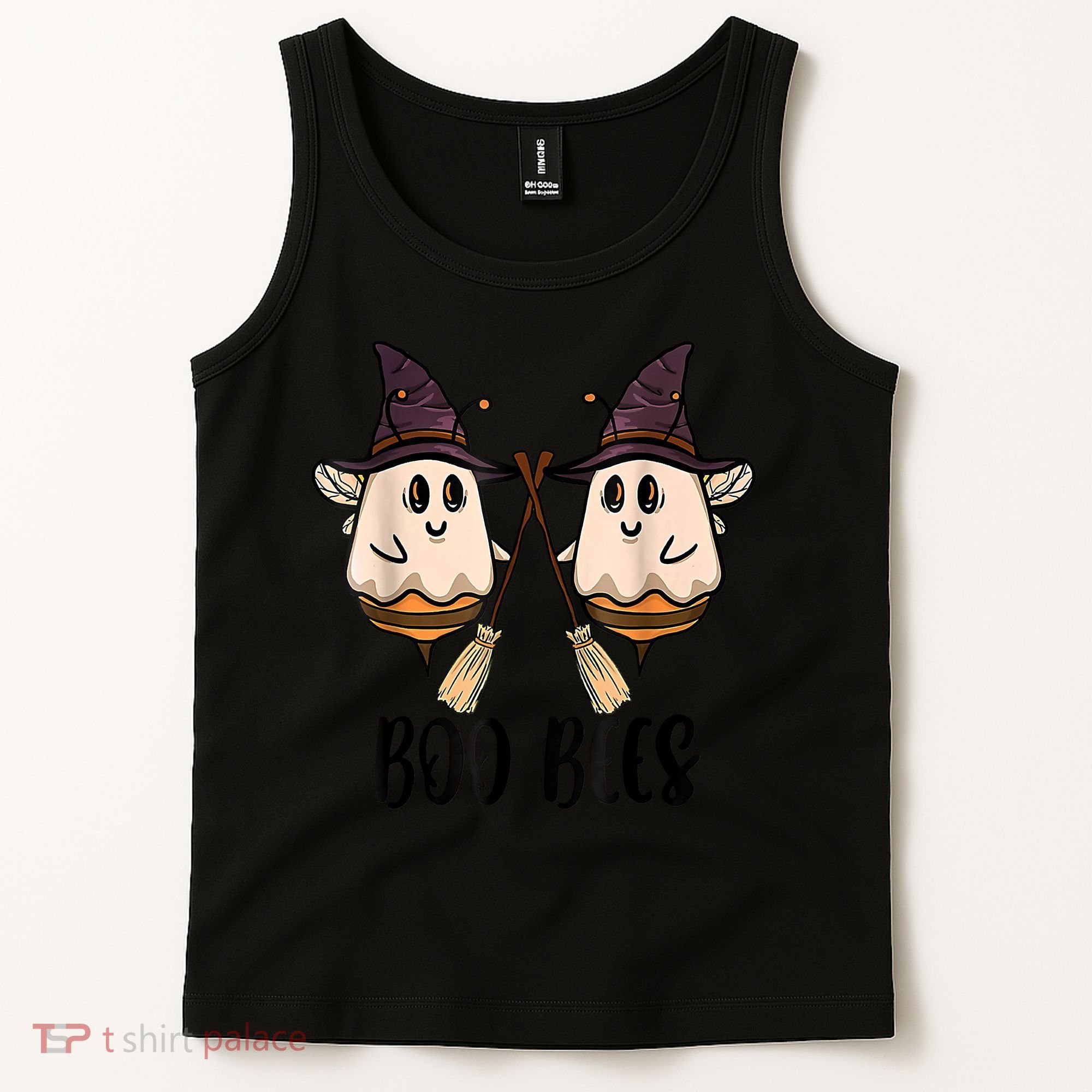 Boo Bees Couples Witch Halloween Costume Ghost Funny Tank Top