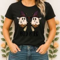 Boo Bees Couples Witch Halloween Costume Ghost Funny Women's T-Shirt thumb 2