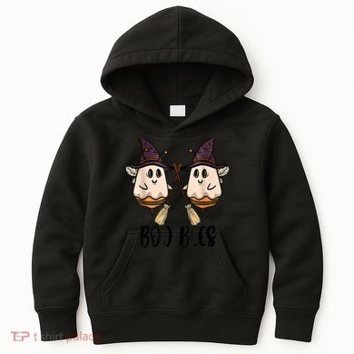 Boo Bees Couples Witch Halloween Costume Ghost Funny Kids Hoodie