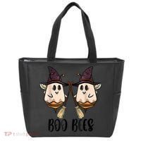Boo Bees Couples Witch Halloween Costume Ghost Funny Tote Bag thumb 0