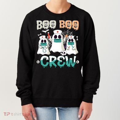 Boo Boo Crew Halloween Ghost Nursing Nurse Women's Sweatshirt