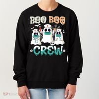 Boo Boo Crew Halloween Ghost Nursing Nurse Women's Sweatshirt thumb 0