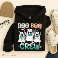 Boo Boo Crew Halloween Ghost Nursing Nurse Hoodie thumb 4