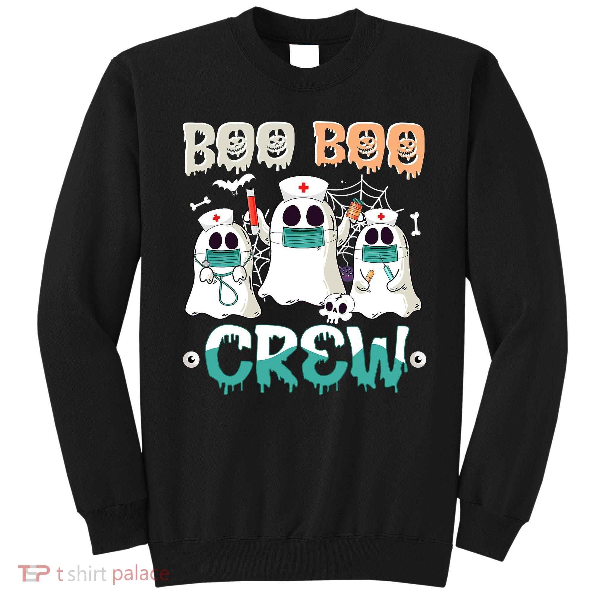Boo Boo Crew Halloween Ghost Nursing Nurse Sweatshirt