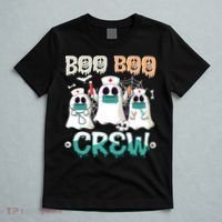 Boo Boo Crew Halloween Ghost Nursing Nurse T-Shirt thumb 5