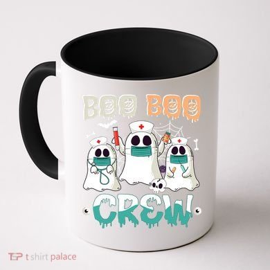 Boo Boo Crew Halloween Ghost Nursing Nurse Coffee Mug