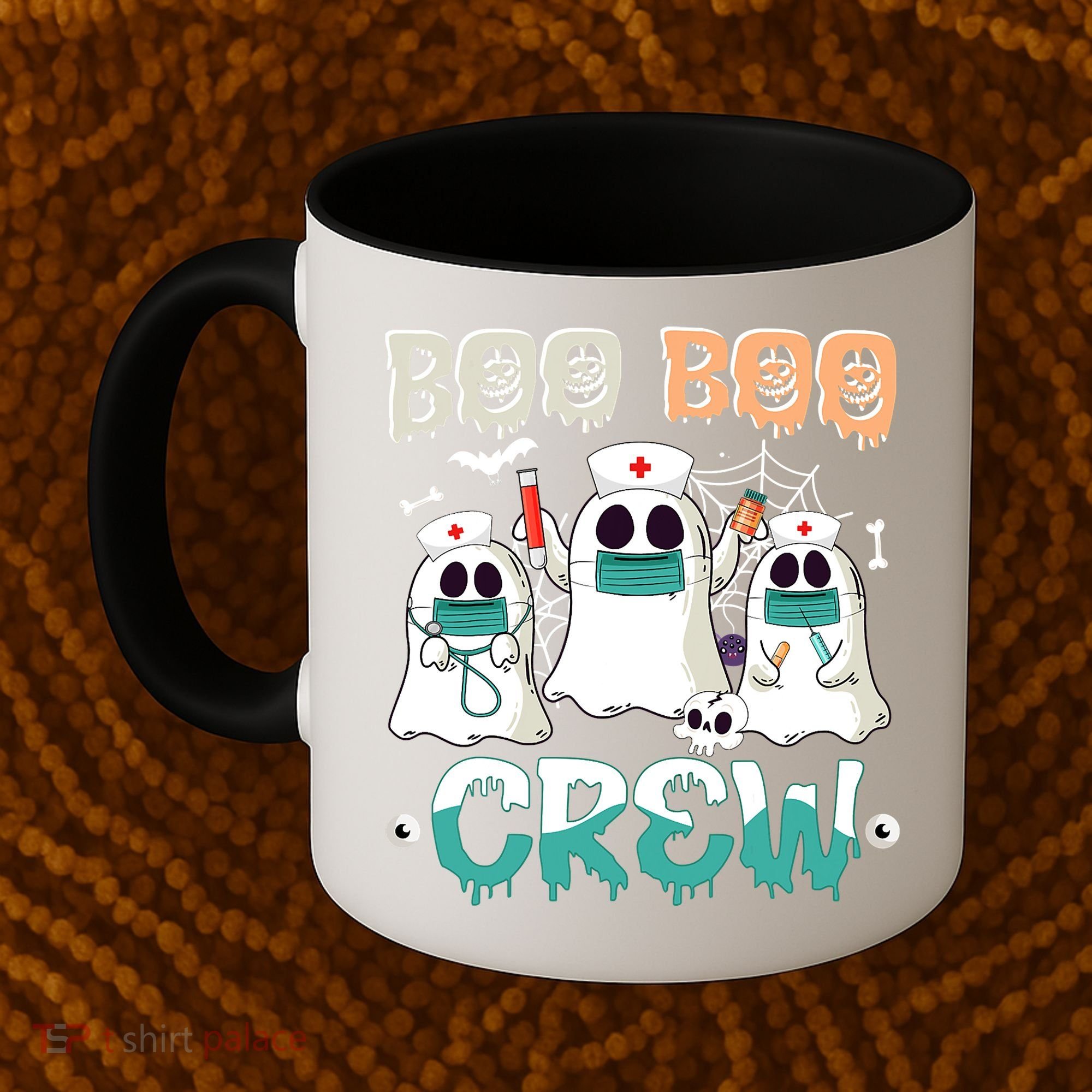 Boo Boo Crew Halloween Ghost Nursing Nurse Coffee Mug