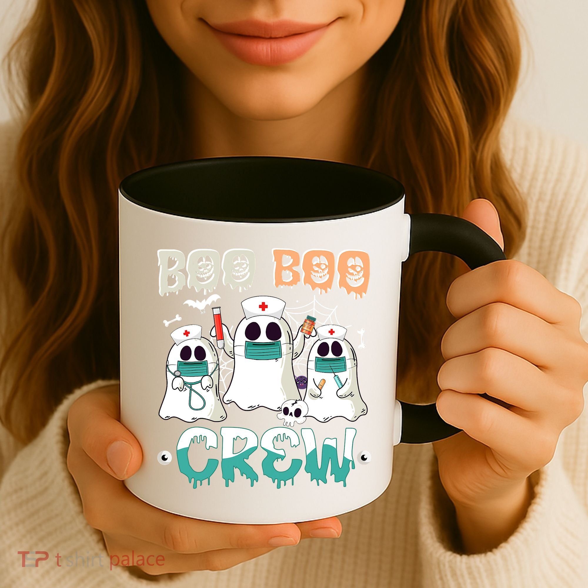 Boo Boo Crew Halloween Ghost Nursing Nurse Coffee Mug