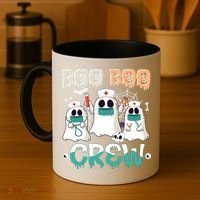 Boo Boo Crew Halloween Ghost Nursing Nurse Coffee Mug thumb 4