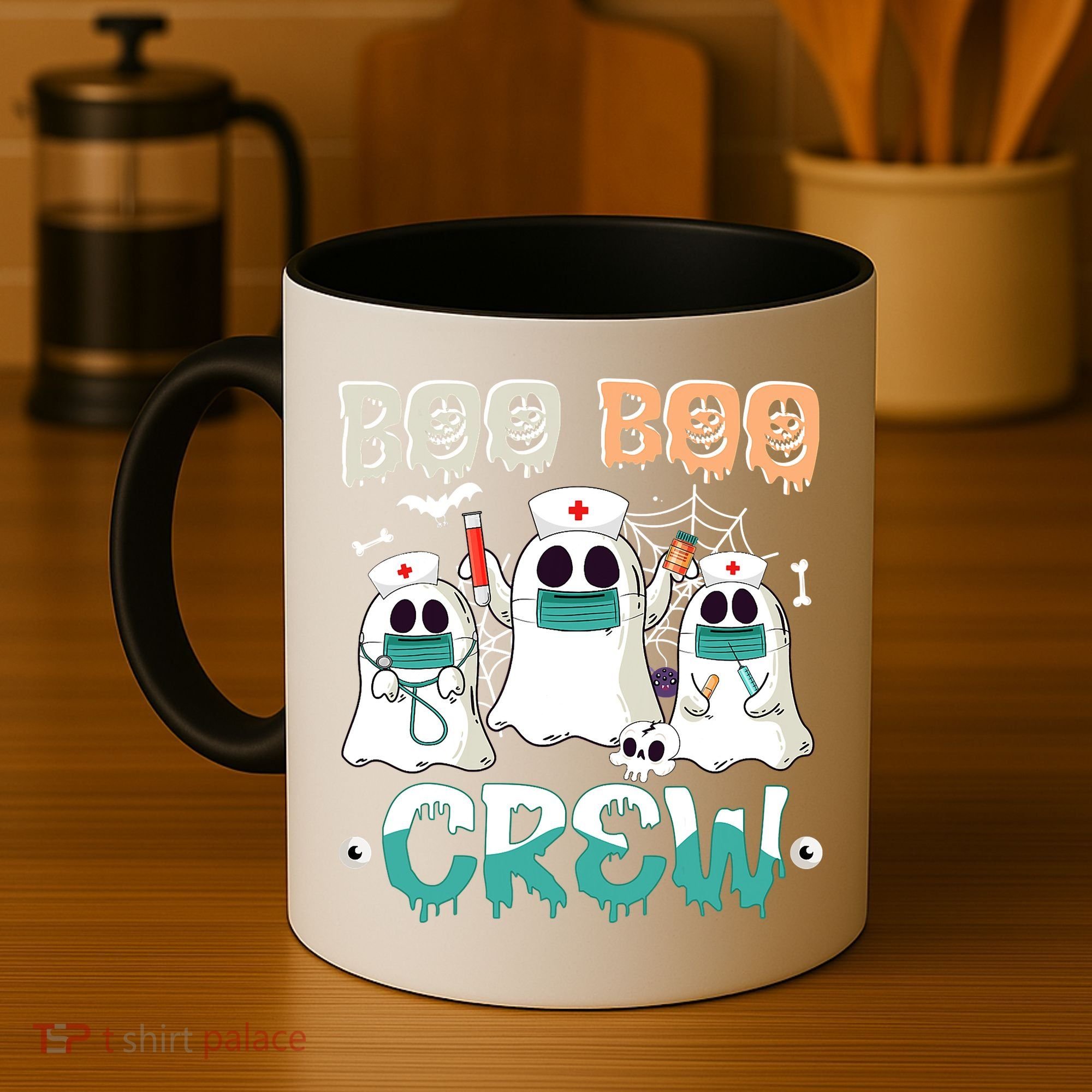 Boo Boo Crew Halloween Ghost Nursing Nurse Coffee Mug