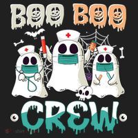 Boo Boo Crew Halloween Ghost Nursing Nurse Beanie thumb 2