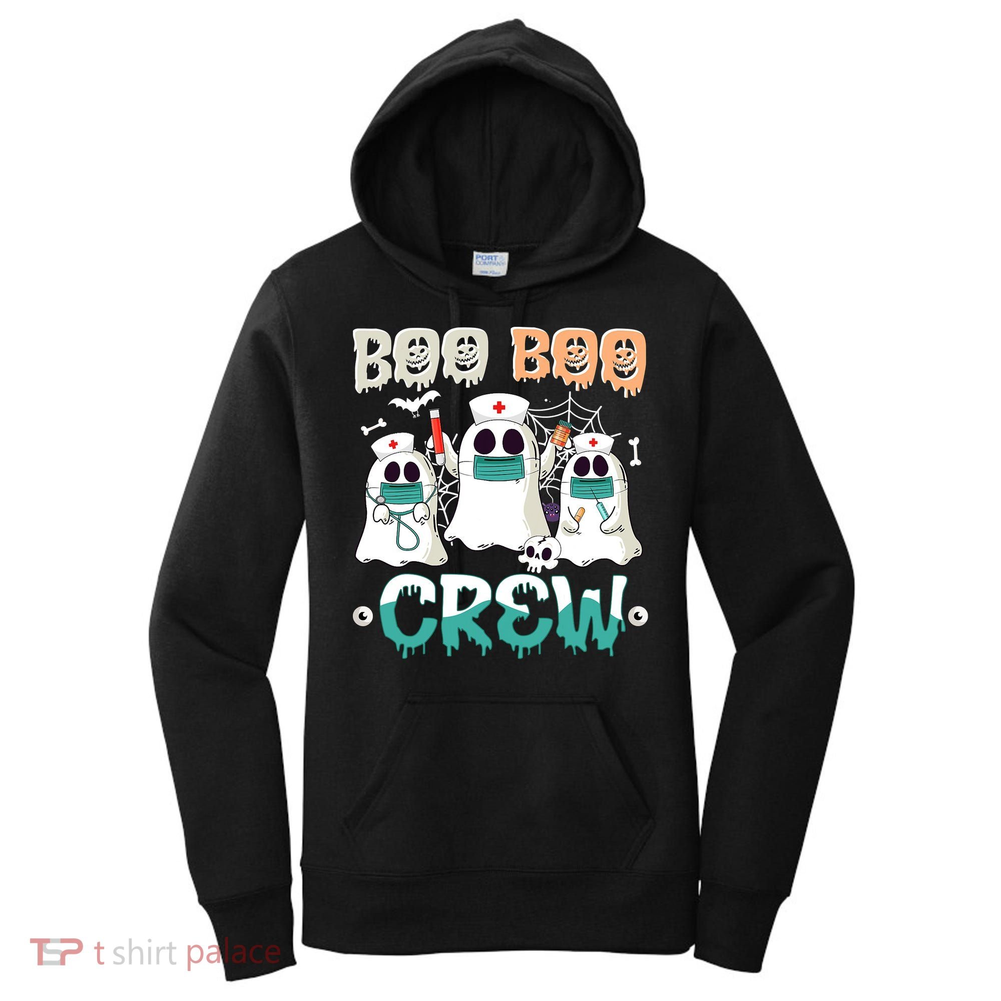 Boo Boo Crew Halloween Ghost Nursing Nurse Women's Hoodie