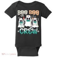 Boo Boo Crew Halloween Ghost Nursing Nurse Baby Bodysuit thumb 0