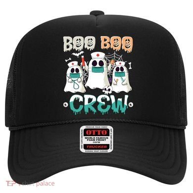 Boo Boo Crew Halloween Ghost Nursing Nurse Hat