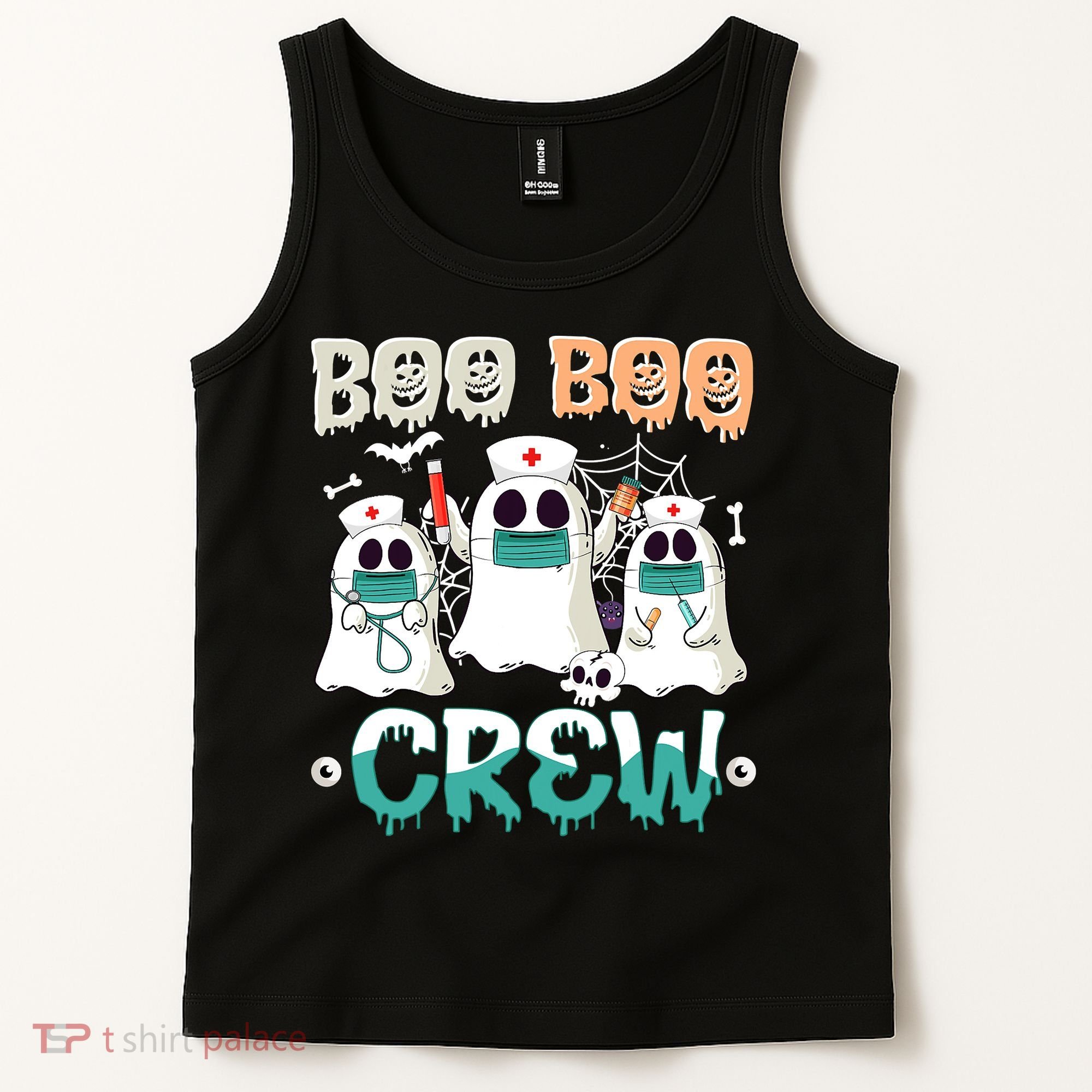 Boo Boo Crew Halloween Ghost Nursing Nurse Tank Top
