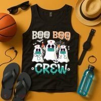 Boo Boo Crew Halloween Ghost Nursing Nurse Tank Top thumb 4