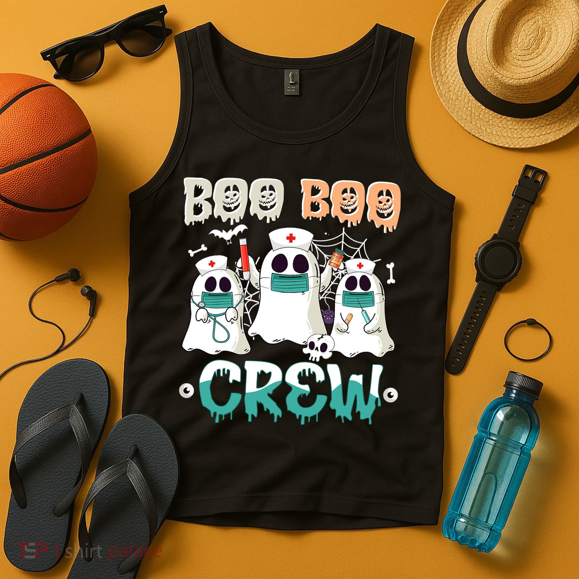 Boo Boo Crew Halloween Ghost Nursing Nurse Tank Top
