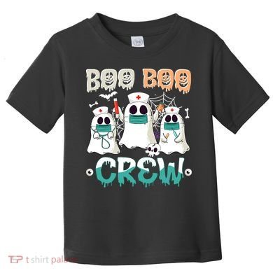 Boo Boo Crew Halloween Ghost Nursing Nurse Toddler T-Shirt