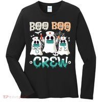 Boo Boo Crew Halloween Ghost Nursing Nurse Women's Long Sleeve Shirt thumb 0