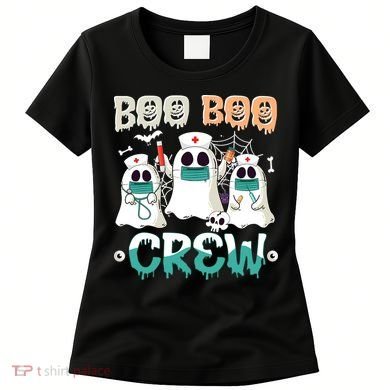 Boo Boo Crew Halloween Ghost Nursing Nurse Women's T-Shirt
