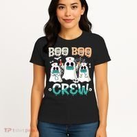 Boo Boo Crew Halloween Ghost Nursing Nurse Women's T-Shirt thumb 4