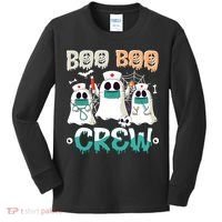 Boo Boo Crew Halloween Ghost Nursing Nurse Kids Long Sleeve Shirt thumb 0