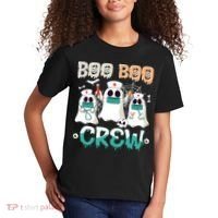 Boo Boo Crew Halloween Ghost Nursing Nurse Kids T-Shirt thumb 2