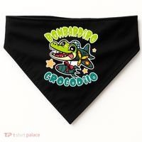 Brainrot Bombardiro Crocodilo USA-Made Doggie Bandana thumb 0