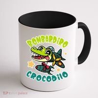 Brainrot Bombardiro Crocodilo Coffee Mug thumb 1