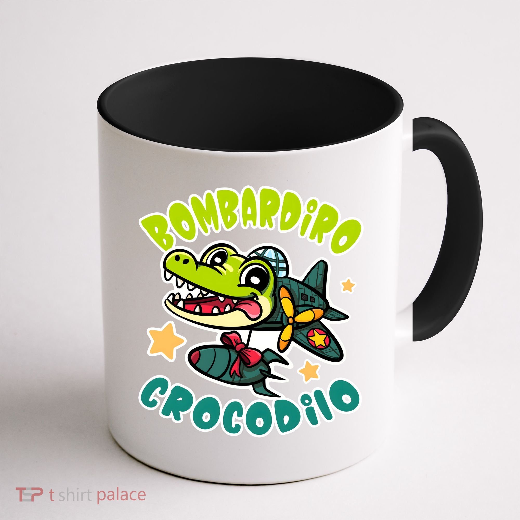 Brainrot Bombardiro Crocodilo Coffee Mug