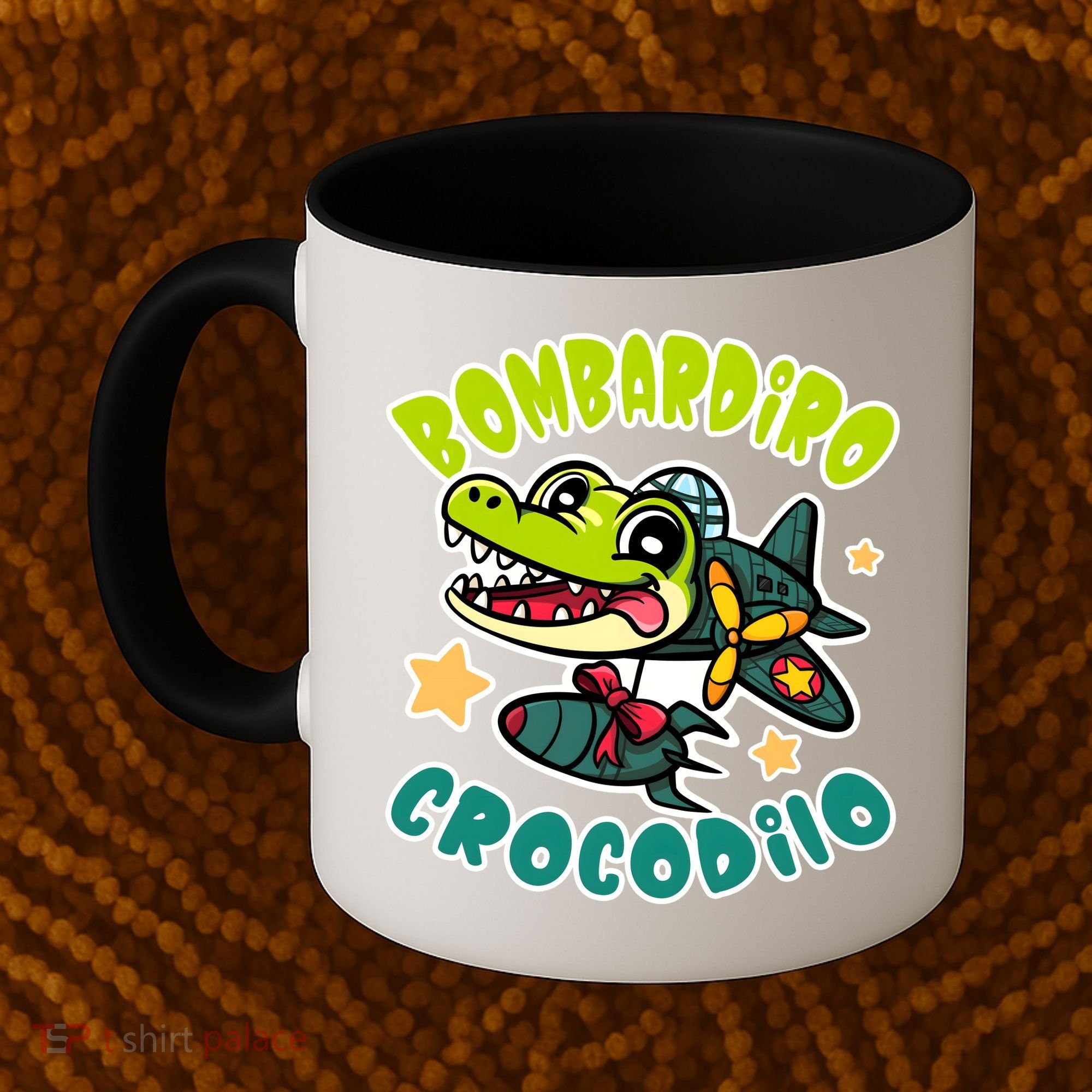 Brainrot Bombardiro Crocodilo Coffee Mug