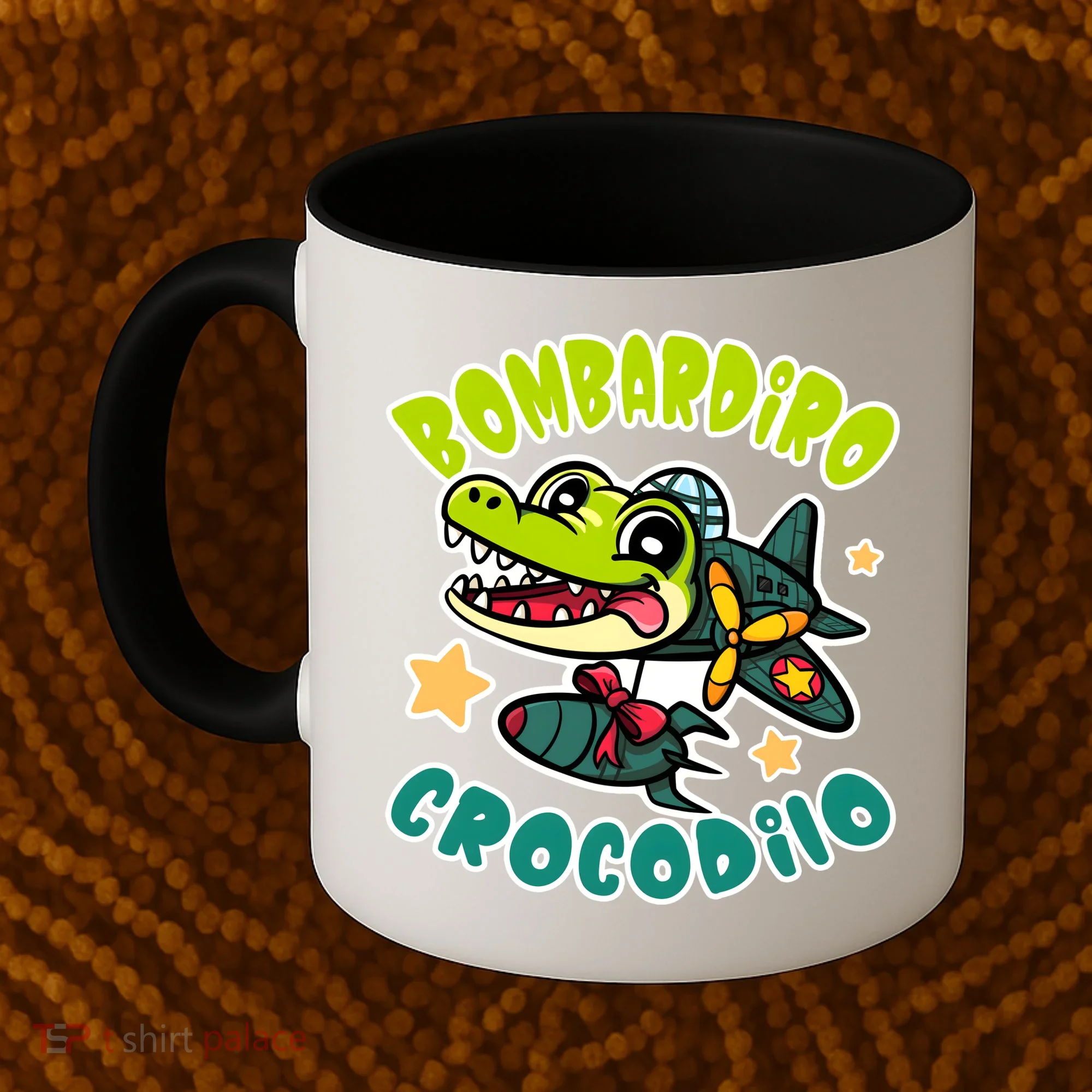Brainrot Bombardiro Crocodilo Coffee Mug