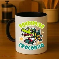 Brainrot Bombardiro Crocodilo Coffee Mug thumb 4