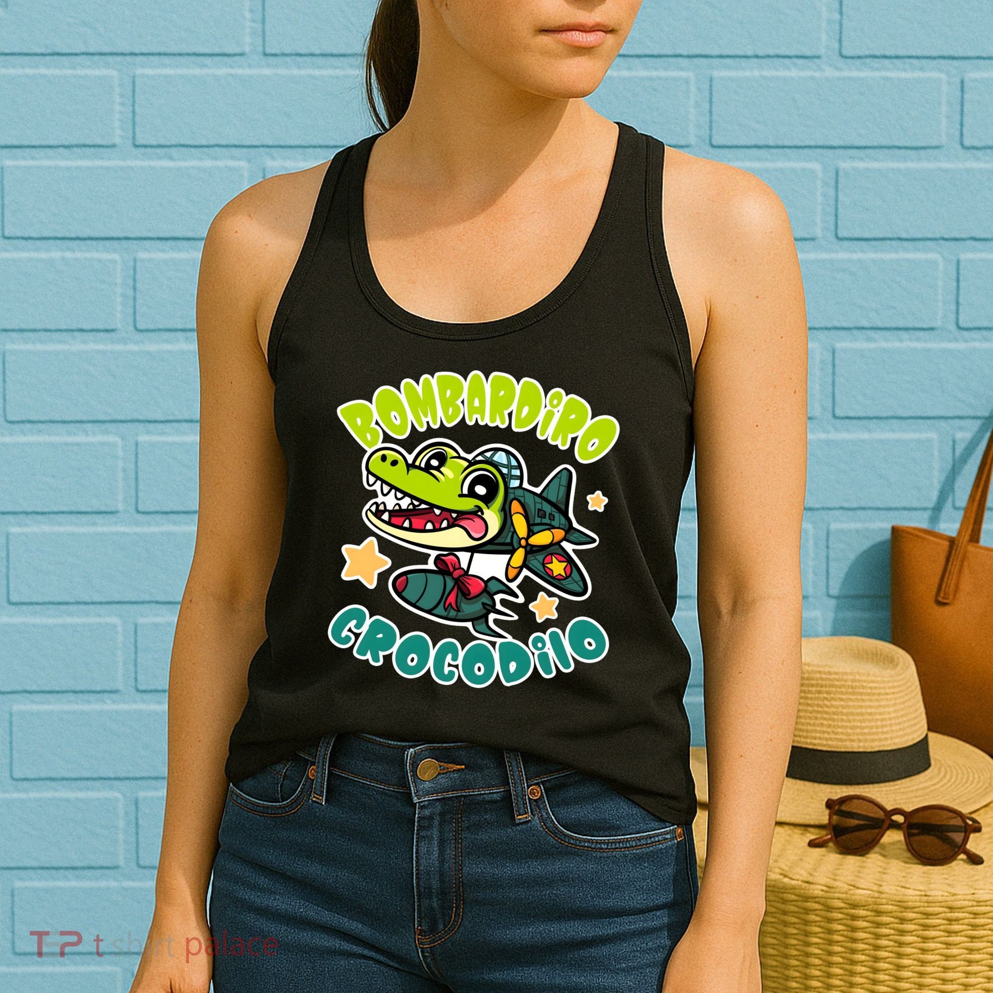 Brainrot Bombardiro Crocodilo Women's Tank Top