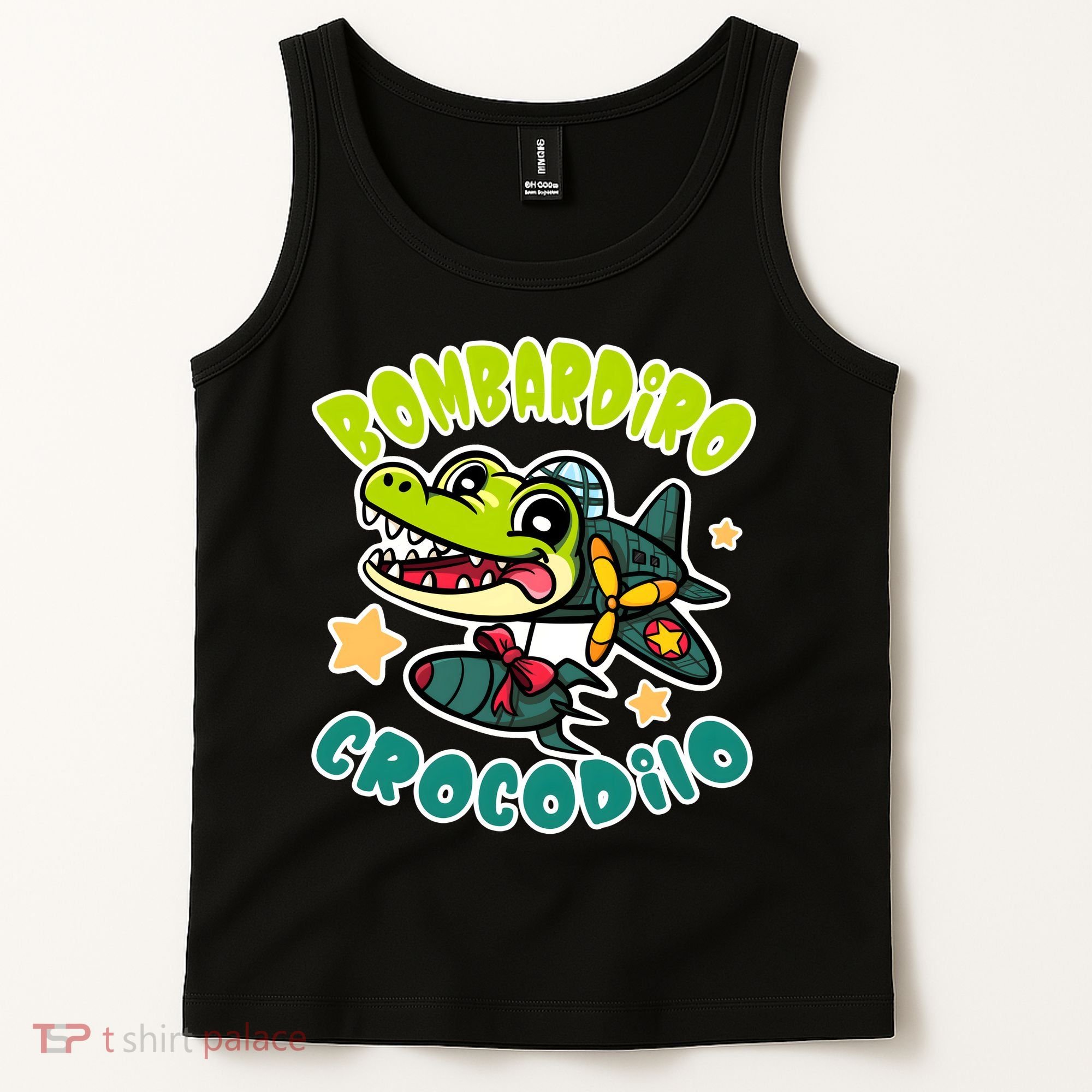 Brainrot Bombardiro Crocodilo Tank Top