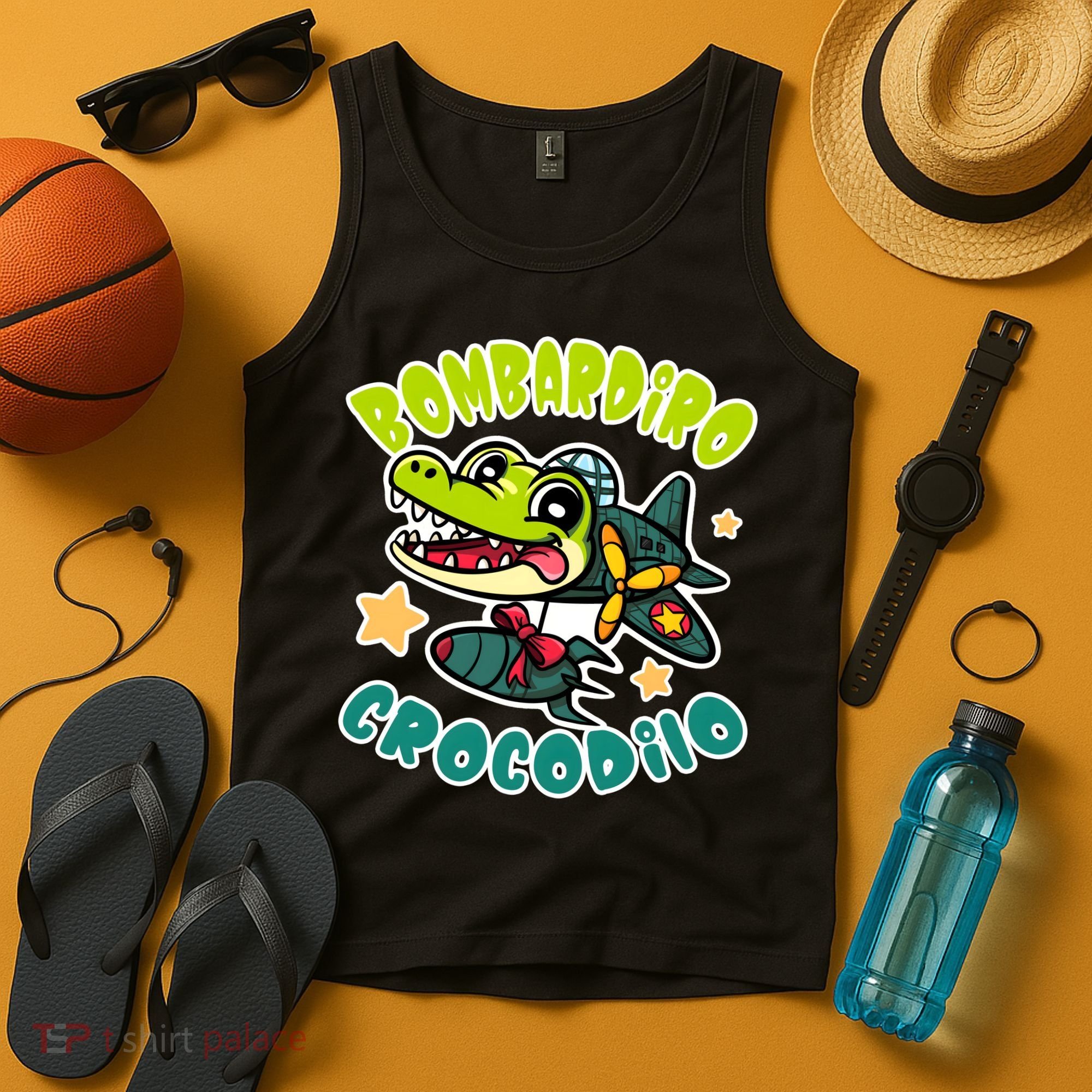 Brainrot Bombardiro Crocodilo Tank Top