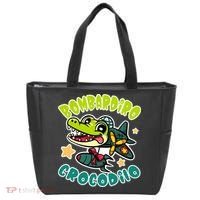 Brainrot Bombardiro Crocodilo Tote Bag thumb 0