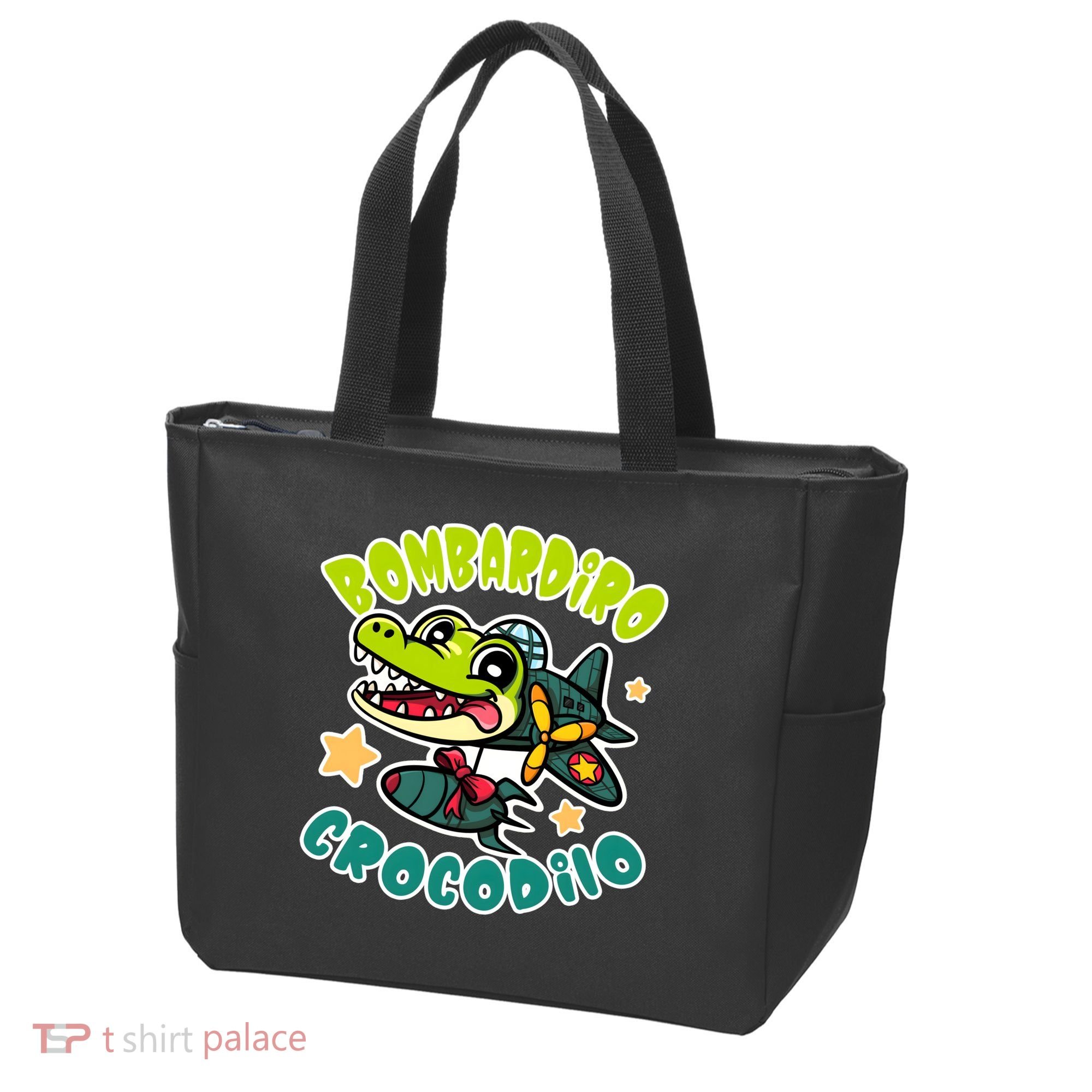 Brainrot Bombardiro Crocodilo Tote Bag