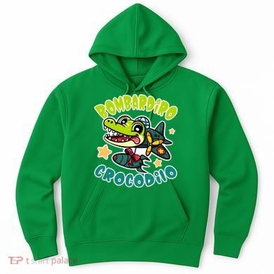 Brainrot Bombardiro Crocodilo Hoodie