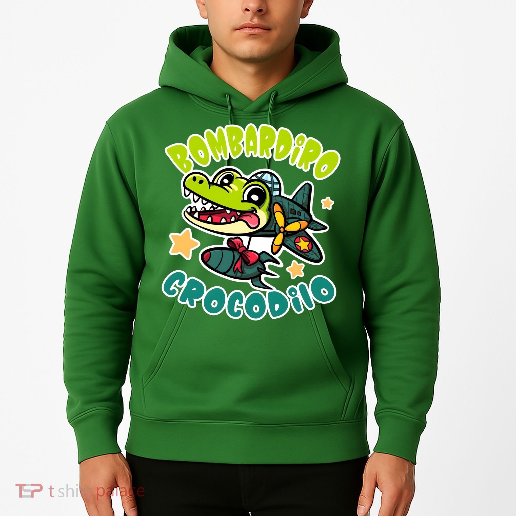 Brainrot Bombardiro Crocodilo Hoodie