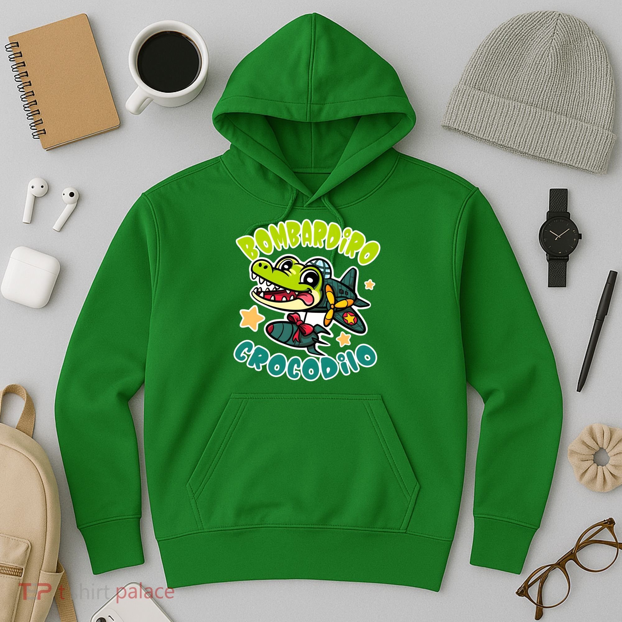 Brainrot Bombardiro Crocodilo Hoodie