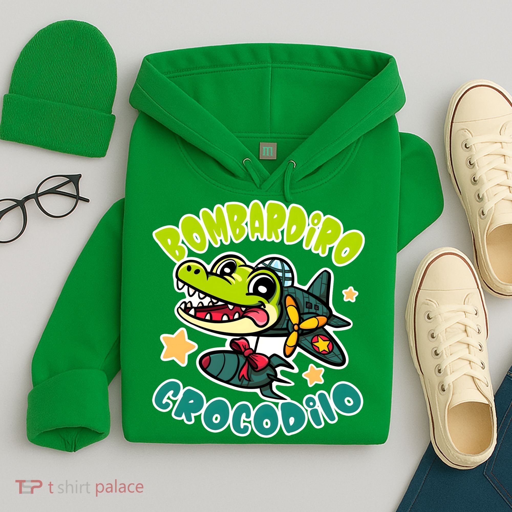 Brainrot Bombardiro Crocodilo Hoodie