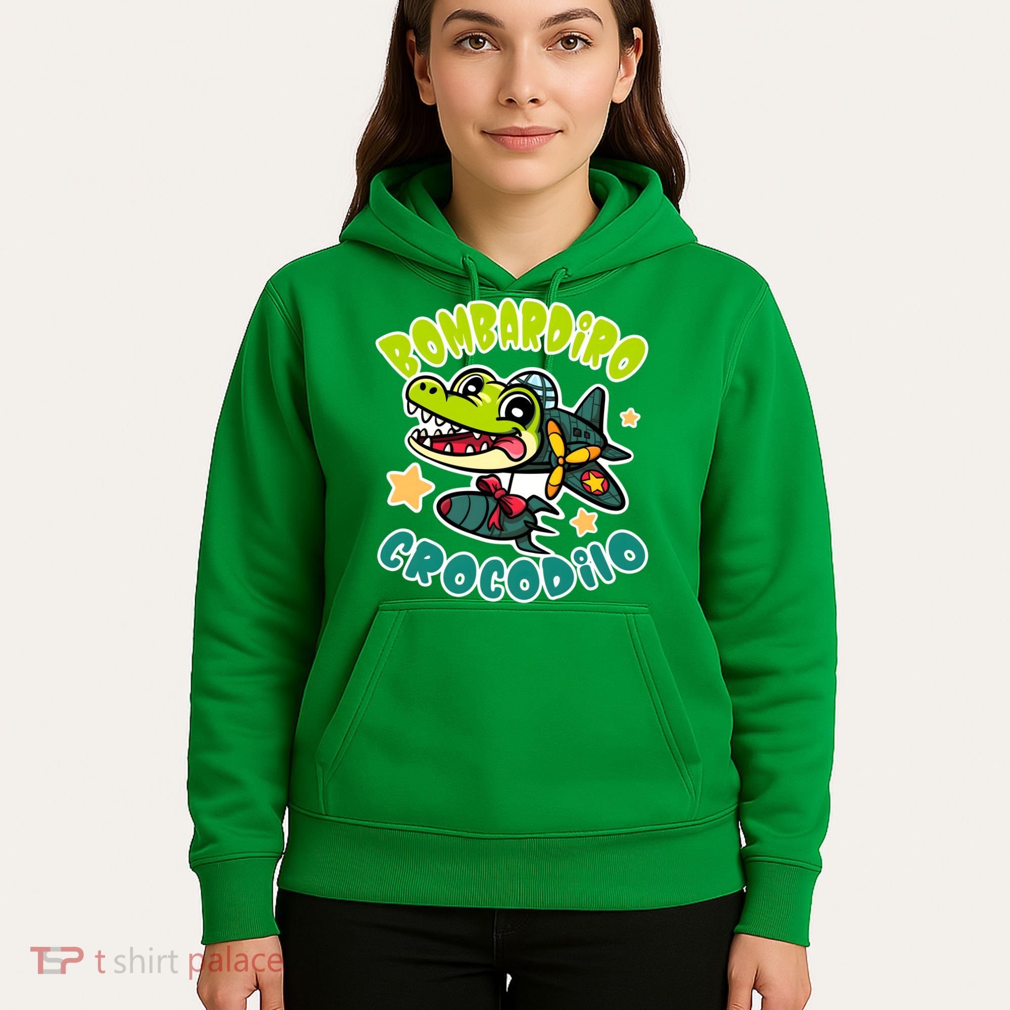 Brainrot Bombardiro Crocodilo Hoodie
