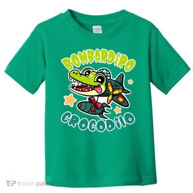Brainrot Bombardiro Crocodilo Toddler T-Shirt