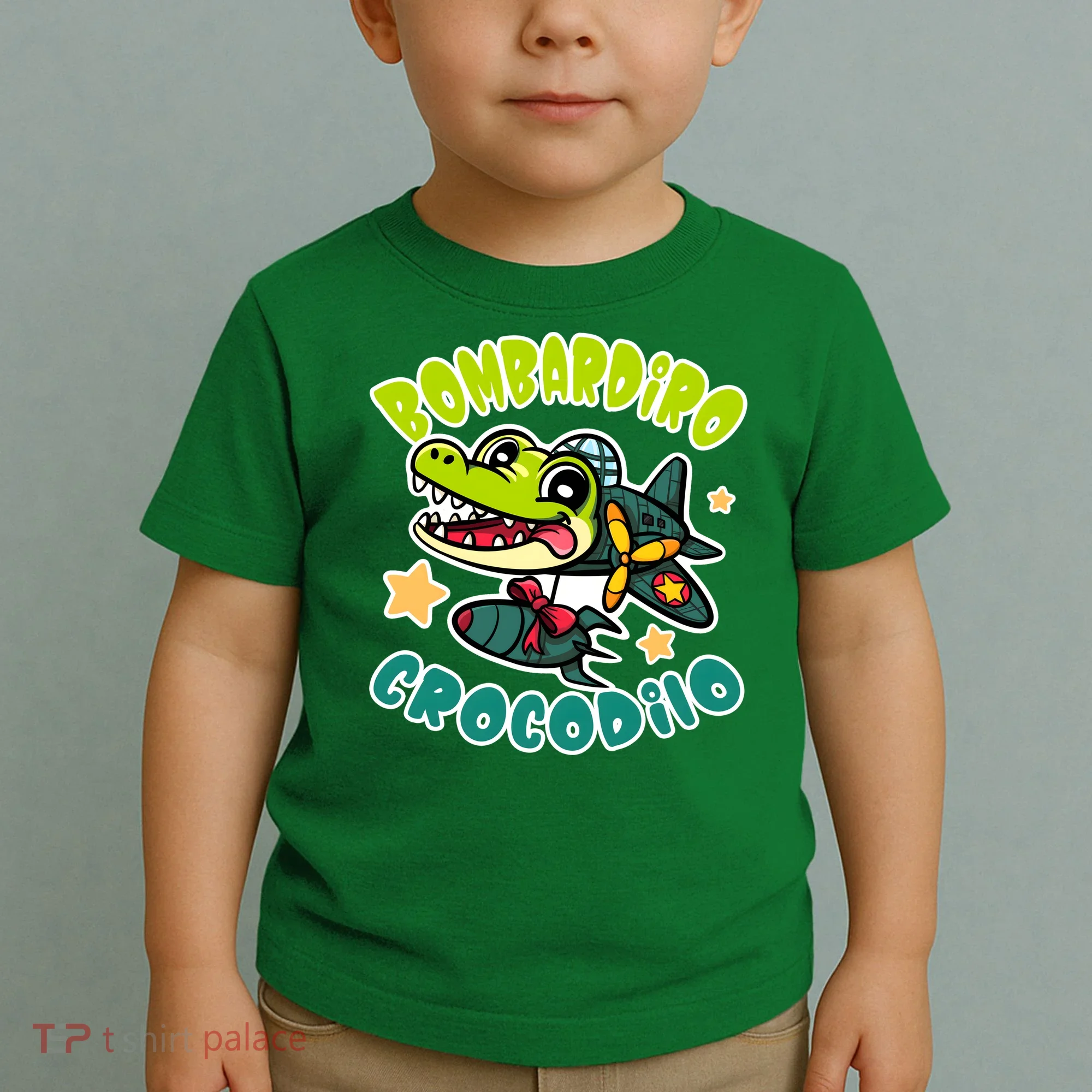 Brainrot Bombardiro Crocodilo Toddler T-Shirt