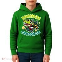 Brainrot Bombardiro Crocodilo Kids Hoodie thumb 4