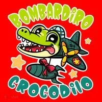 Brainrot Bombardiro Crocodilo Santa Hat thumb 1